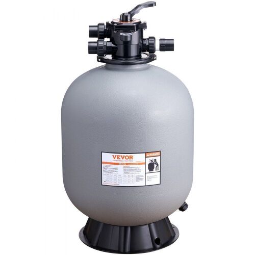 VEVOR 24-inch, Up to 65 GPM Flow Rate, Above Inground Swimming Pool Sand Filter System with 7-Way Multi-Port Valve, Filter, Backwash, Rinse, Recirculate, Waste, Winter, Closed Functions - Lot 62