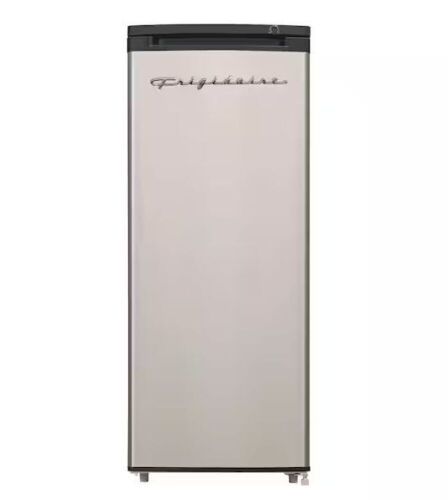 Frigidaire 6.5 cu. ft. Upright Freezer in VCM Stainless Steel Look - Dented - Lot 74