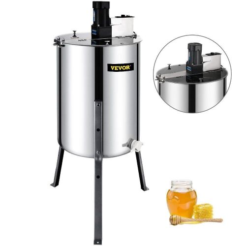 VEVOR Electric 4 Frame Bee Honey Extractor Separator Stainless Steel  - Lot 86