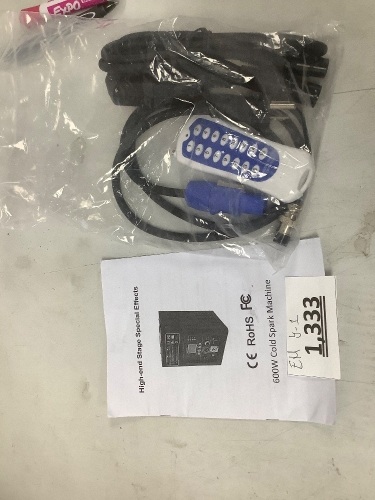 High end Stage Special Effects 600W Cold Sprak Machine - Lot 1333