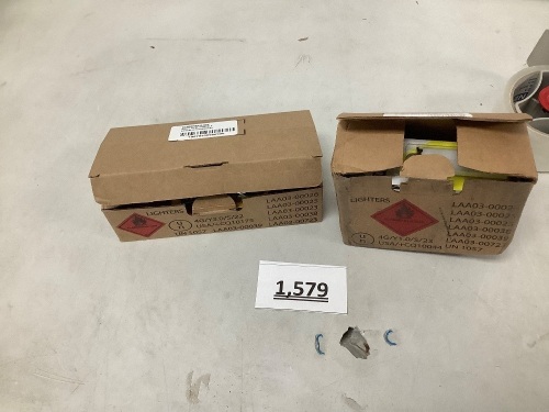 Box Of 3 Pack BIC Lighters and 1 pack lighter - Lot 1579