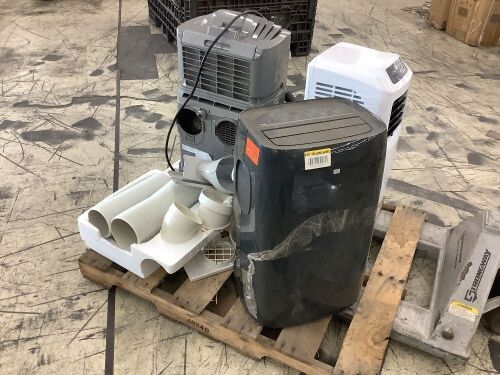 Lot of (3) Portable Air Conditioners - For Parts or Repair  - Lot 120