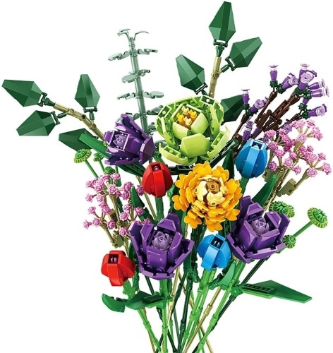Flower Bouquet Building Blocks Kit - Lot 272