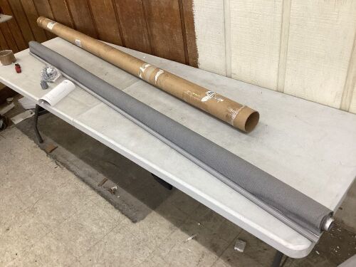 CICADA SPEECH Outdoor Roller Shade Cloth Patio Blinds 7.5' W X 8' L, Gray  - Lot 578