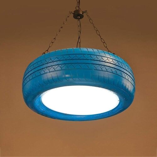 Retro Colorful Rubber Tire Pendant Light  - Lot 632