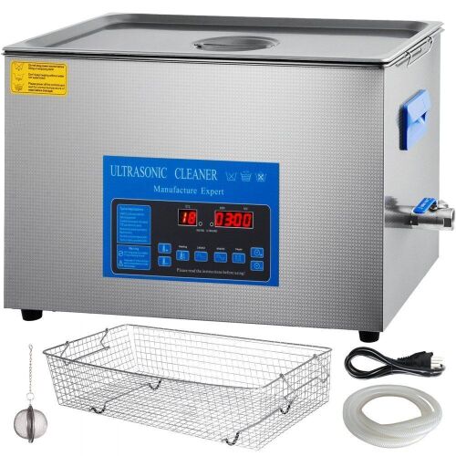 VEVOR 22L Ultrasonic Cleaner 28/40khz Dual Frequency with Heater Timer  - Lot 637