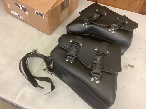 Universal PU Waterproof Motorcycle Saddle Bags - Lot 642