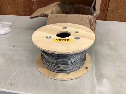 VEVOR 1/8 Stainless Steel Cable Railing 500ft, 7x7 Strands Construction - Lot 686