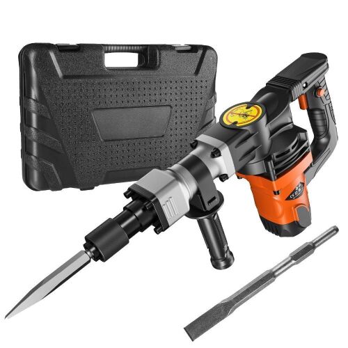 VEVOR Demolition Jack Hammer Concrete Breaker 1400W 2 Chisel Bit - Lot 690