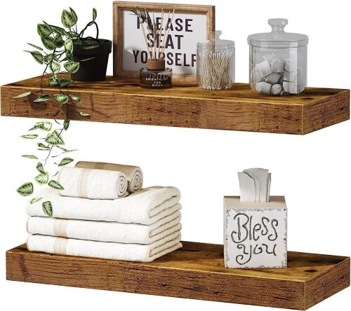 QEEIG 24" Floating Shelves, Set of 2  - Lot 692