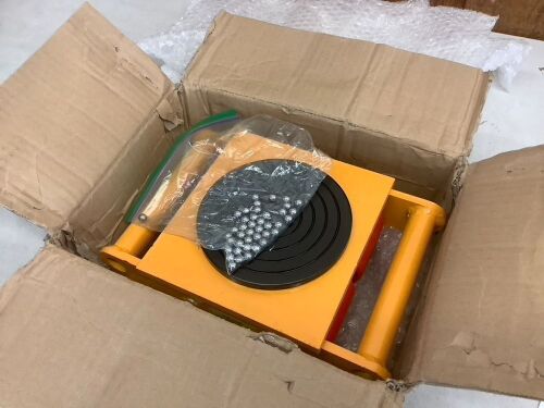 Heavy Machine Dolly Skate Roller Machinery Mover with 360-Degree Rotation Cap - Lot 720