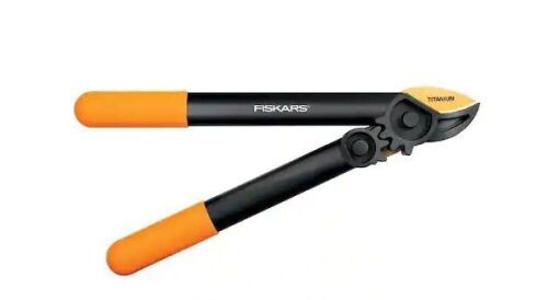 Fiskars 1-1/4 in. Cut Capacity Titanium Coated Steel Blade, 15 in. PowerGear Anvil Lopper with DuraFrame Handle - Lot 622