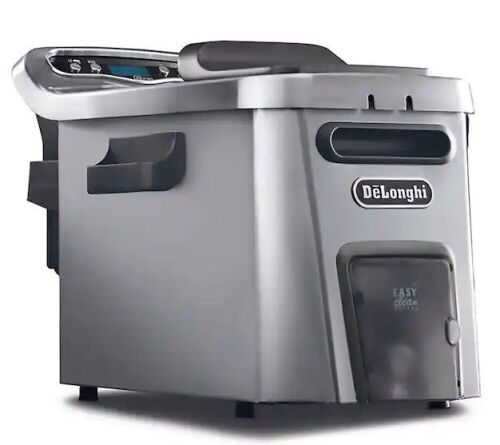 DeLonghi Livenza Dual Zone Digital 4.5L Stainless Steel Deep Fryer with Easy Clean Drain System - Lot 139