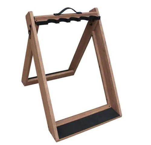 Deer Camp Portable Folding 10-Gun Handcrafted Weather Proof Storage Rack - Lot 161