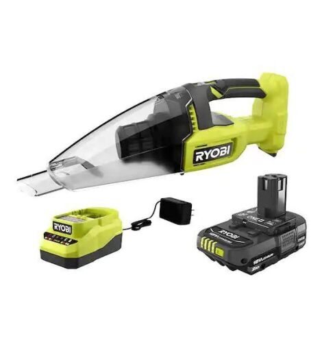 RYOBI ONE+ 18V Cordless Multi-Surface Handheld Vacuum Kit with 2.0 Ah Battery and Charger - Lot 148