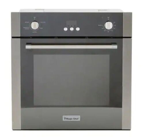 Magic Chef 24 in. 2.2 cu. ft. Single Electric Wall Oven with Convection in Stainless Steel - Lot 22
