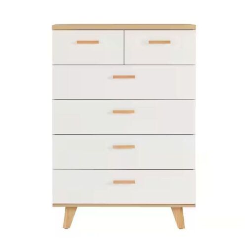 Seafuloy Solid Wood Storage Cabinet with 6 Drawers 45.17 in. H x 31.5in. W x 15.75 in. D - Lot 155