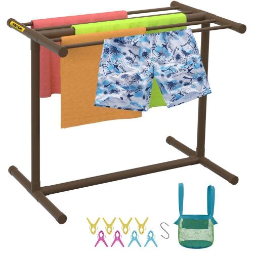 VEVOR Freestanding Outdoor PVC Poolside Towel Rack - Lot 293