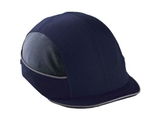 Lot of (2) Ergodyne Navy ABS Plastic Short Brim Bump Cap - Lot 596