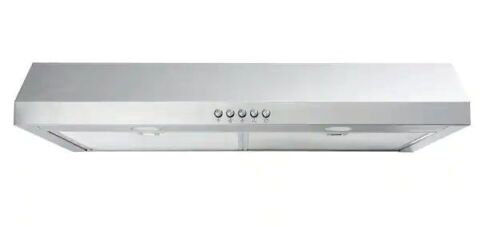 Vissani Caprelo 30 in. 320 CFM Convertible Under Cabinet Range Hood in Stainless Steel with LED Lighting and Charcoal Filter - Lot 332