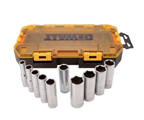 DEWALT 1/2 in. Drive Socket Set, 10-Piece - Lot 335