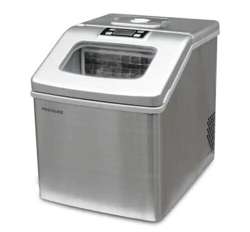 Frigidaire 40 lb. Freestanding Ice Maker in Stainless Steel - Lot 64