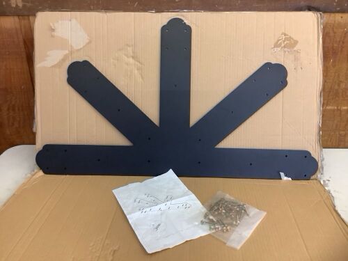 VEVOR Black Powder-Coated Truss Connector Gable Plate - Lot 584