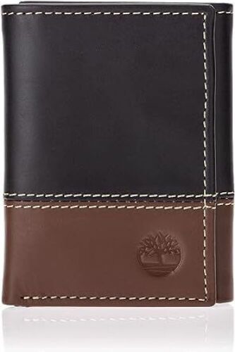 Timberland Men's Leather Trifold Wallet with ID Window - Lot 583