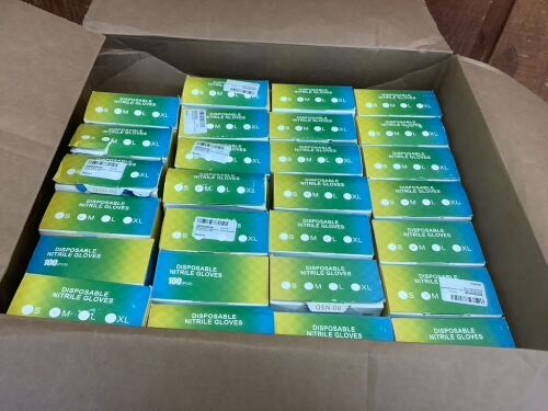 Lot of (27) Athphy Disposable Nitrile Gloves, 100pcs - Lot 504