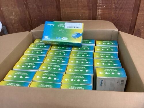 Lot of (27) Athphy Disposable Nitrile Gloves, 100pcs - Lot 546