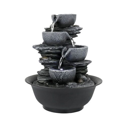 Indoor Tabletop 4-tier Water Fountain - Lot 532