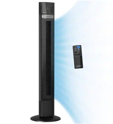 Lasko 48 in. 4 Speeds Xtra Air Tower Fan with Carry Handle, Oscillating, Remote Control, Nighttime Setting, Timer - Lot 376