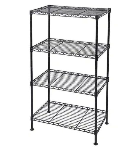 4-Tier Steel Freestanding Garage Storage Shelving Unit, 19.69 in. W x 31.5 in. H x 11.81 in. D - Lot 396