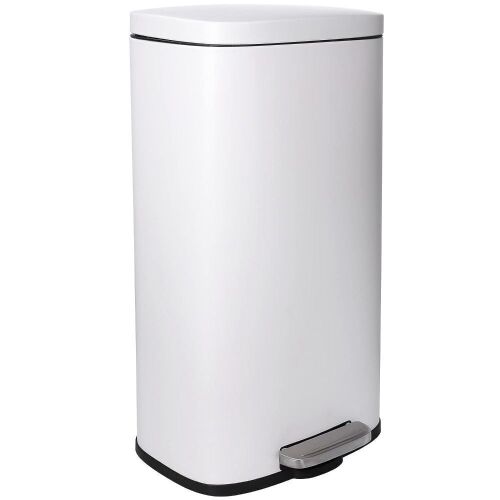 Arlopu 8 Gallon Stainless Steel Step Trash Can with Removable Plastic Inner Bucket - Lot 442