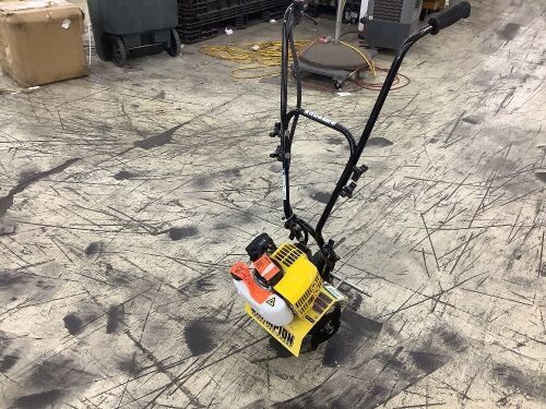 Champion Power Equipment 9.5 in. Portable Gas Garden Tiller Cultivator - Missing One Wheel, Engine has Compression  - Lot 119