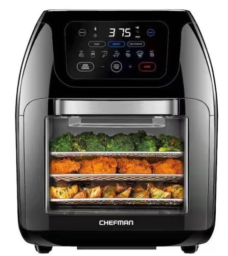 Chefman 10-Liter Digital Multifunction Air Fryer Plus Rotisserie, Dehydrator, Oven - Lot 609