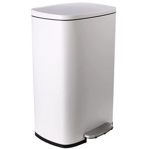 Arlopu 13.2 Gallon Trash Can with Pedal, Soft Close Lid, Removable Inner Bucket - Lot 422