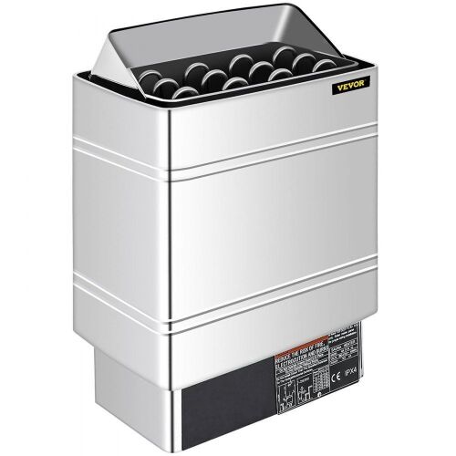 VEVOR 9KW Dry Steam Bath Sauna Heater Stove 220V-240V with External Controller for Max.459 Cubic Feet  - Lot 434