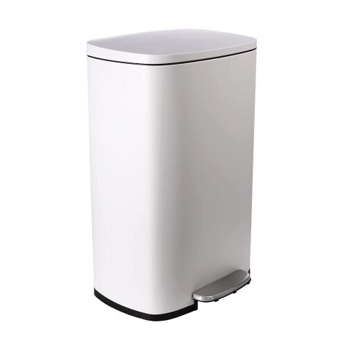 Ohwill 13.2 Gallon Step Trash Can Stainless Steel with Removable Inner Bucket, Fingerprint-Proof - Lot 435