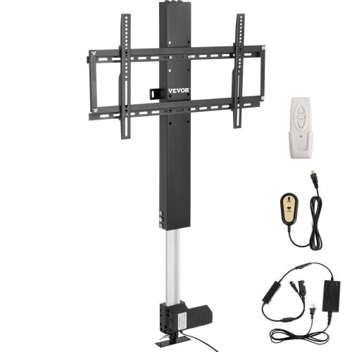 VEVOR Motorized TV Mount Lift Stroke Length 31 Inches for Max 60 Inch TV with Remote Control Height Adjustable 42-73 Inch, Load Capacity 132 Lbs - Lot 459