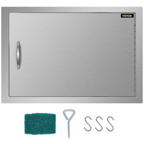 VEVOR Horizontal Single BBQ Access Door Stainless Steel, 24W x 17H Inch - Lot 462