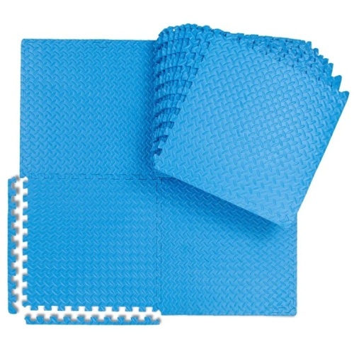 Multipurpose Foam Tiles Customizable Floor Mat w/ Removable Edges - Lot 112