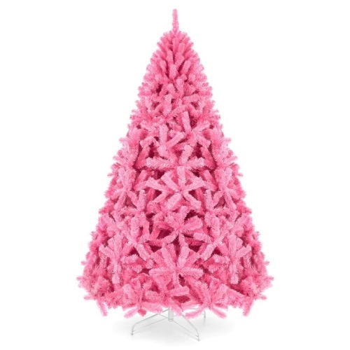 Pink Artificial Fir Christmas Tree w/ Foldable Stand - Lot 982