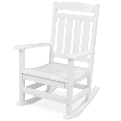 All-Weather Indoor Outdoor Porch Rocking Chair w/ 300lb Weight Capacity - Lot 1636
