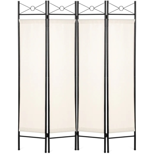 4-Panel Folding Privacy Screen Room Divider Decoration Accent, 6ft - Lot 1788