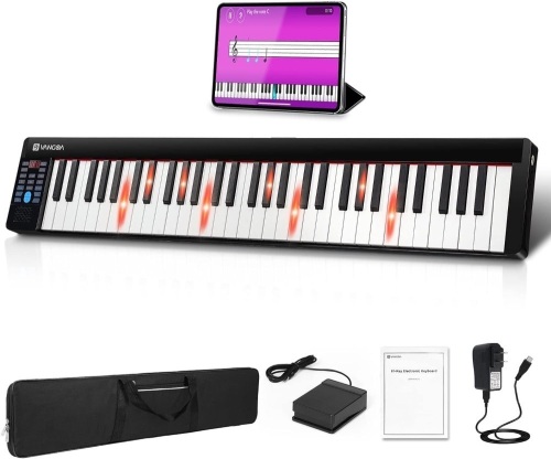 Vangoa 61-Key Lightweight Portable Keyboard - Lot 1872