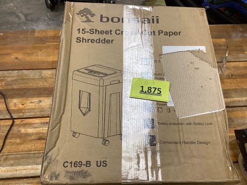 Bonsaii Paper Shredder - Lot 1875