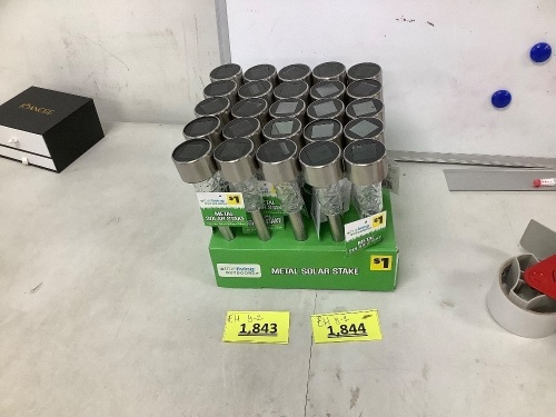 Set of 25 Metal Solar Stake - Lot 1844