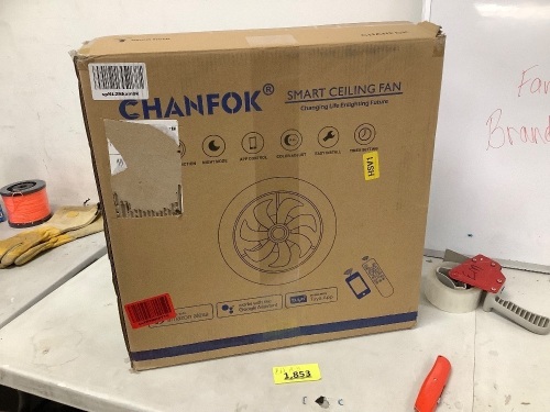 Smart Ceiling Fan With Light Chanfok - Lot 1853