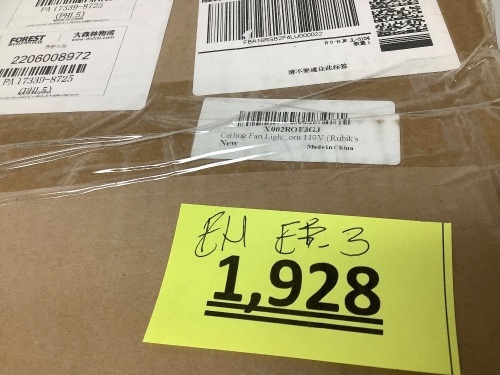 Ceiling Fan With Light - Lot 1928